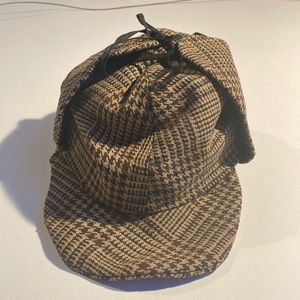 ❗️Price Cut❗️Vintage Herring bone Sherlock Holmes double billed hat